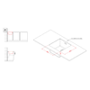 Elleci-Lavello-Incasso-1-vasca-44x44-Integra-102-Keratek-Bianco-White-Assoluto-LKQ10296BIN