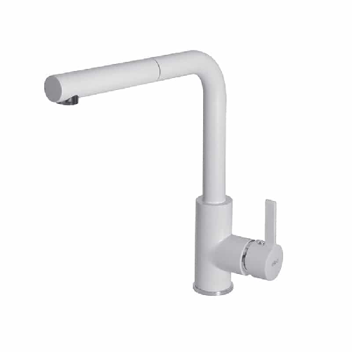 Elleci-Rubinetto-Miscelatore-Cucina-monocomando-doccetta-estraibile-Bianco-MGKC0268
