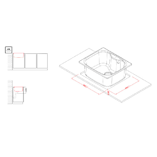 Elleci-Lavello-Incasso-1-vasca-58x50-Fox-200-Granitek-Bianco-LGF20068