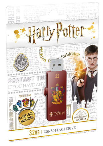 Chiavetta-USB-32GB-EMTEC-M730--Harry-Potter-Grifondoro---Rosso--USB-2.0