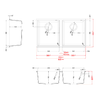 Elleci-Lavello-Incasso-Quadra-200-Sottotop-Keratek-Grigio-Dove-Grey-LKQ20093BSO