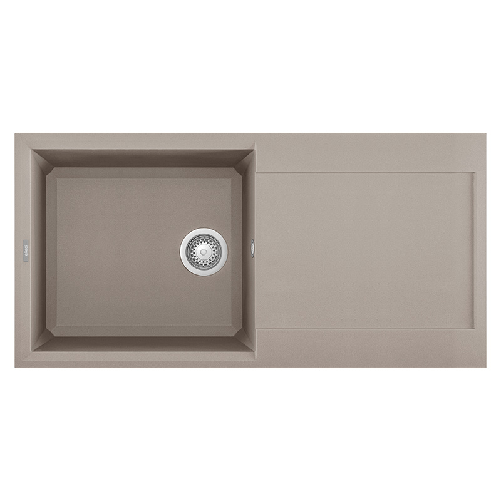 Elleci-Lavello-Incasso-1-vasca-100x50-Easy-480-Granitek-Grigio-Tortora-LGY48043
