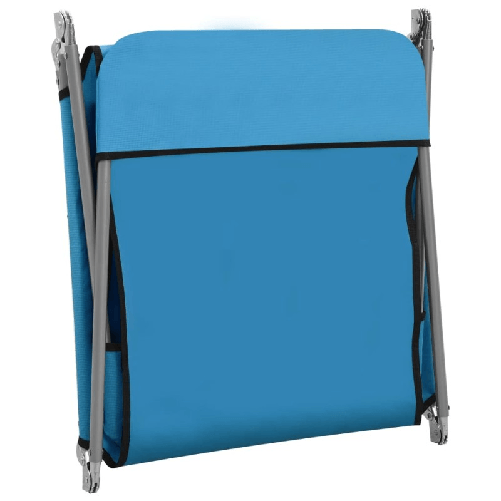 vidaXL-Lettini-Prendisole-Pieghevoli-2pz-in-Acciaio-e-Tessuto-Blu