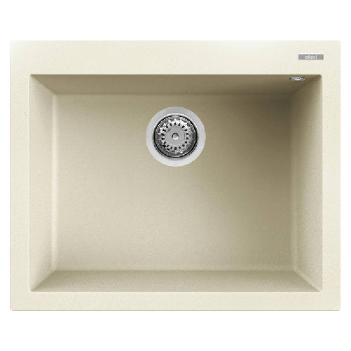 Elleci-Lavello-Incasso-1-vasca-61x50-Quadra-110-Granitek-Bianco-Antico-LGQ11062