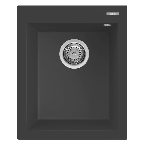 Elleci-Lavello-Incasso-1-vasca-41x50-Quadra-100-Granitek-Antracite-LGQ10059