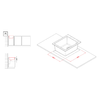 Elleci-Lavello-Incasso-1-vasca-41x50-Quadra-100-Granitek-Antracite-LGQ10059