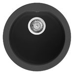 Elleci-Lavello-Tondo-da-incasso-Fox-ROUND-Granitek-Antracite-LGFROU59