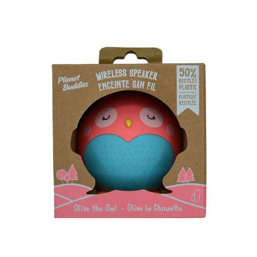 Planet-Buddies-Altoparlante-Bluetooth-Gufo-Rosa-per-Bambini