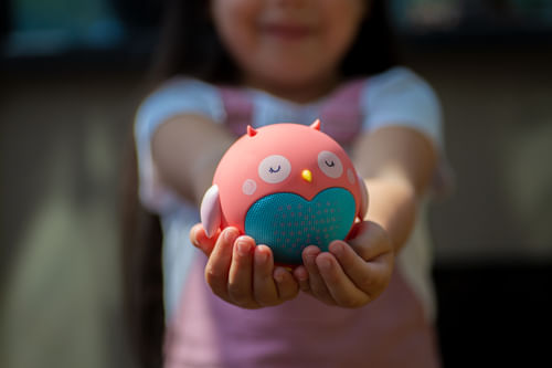 Planet-Buddies-Altoparlante-Bluetooth-Gufo-Rosa-per-Bambini