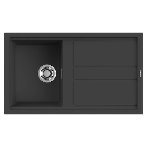 Elleci-Lavello-Incasso-1-vasca-86x51-Best-400-Granitek-Antracite-LGB40059