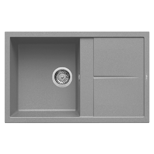 Elleci-Lavello-Incasso-1-vasca-79x50-Unico-300-Granitek-Grigio-Cemento-LGU30048