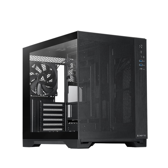 Chieftec-mATX-Gehause-GM-30B-M-OP-black-Cubo-Nero