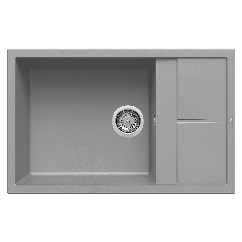 Elleci-Lavello-Incasso-1-vasca-78x50-Unico-310-Keratek-Grigio-Light-Grey-LKU31097