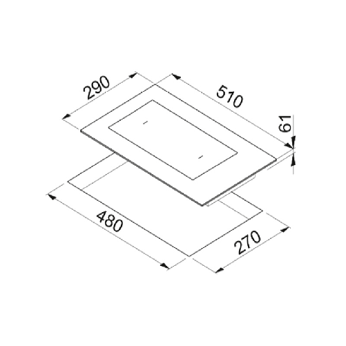 Elleci-Piano-Cottura-Induzione-Urban-30-2-zone-in-Vetroceramica-Black-Nero-PVIU301BK