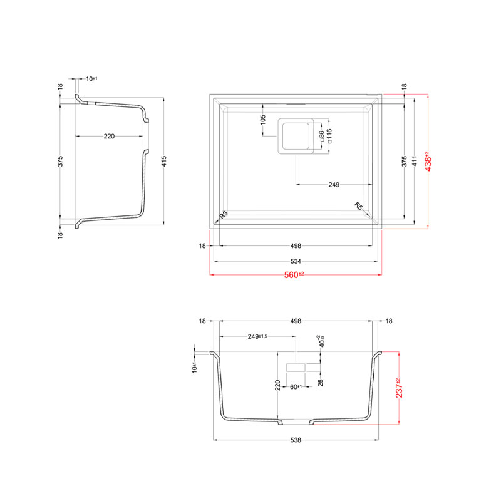Elleci-Lavello-Incasso-1-vasca-56x438-Karisma-105-Sottotop-Granitek-Grigio-Titanium-LMK10573BSO