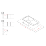 Elleci-Lavello-Incasso-1-vasca-78x435-Easy-290-Granitek-Grigio-Tortora-LGY29043