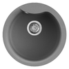 Elleci-Lavello-Tondo-da-incasso-Ego-ROUND-Granitek-Grigio-Titanium-LMEROU73