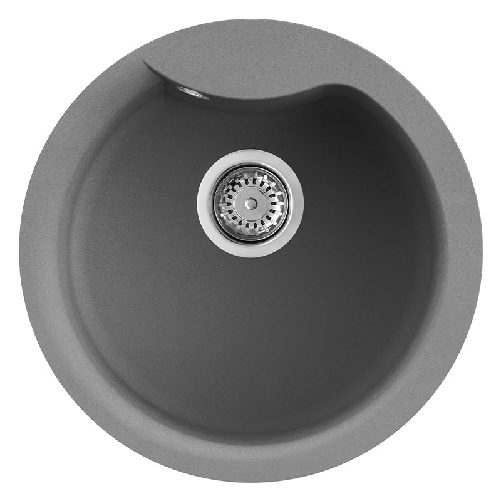Elleci-Lavello-Tondo-da-incasso-Ego-ROUND-Granitek-Grigio-Titanium-LMEROU73