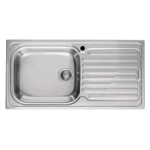 Elleci-Lavello-Incasso-1-vasca-100x50-Vasca-a-Sinistra-Sky-480-Satinata-Acciaio-Inox-LIK480SACSX