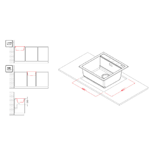 Elleci-Lavello-Incasso-1-vasca-51x51-Best-104-Granitek-Bianco-LGB10468