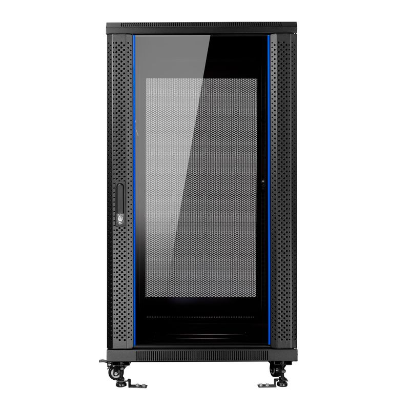 Aiten-Data-AI6822S-Armadio-da-Pavimento-22U---Larghezza-600---ProfonditA A -800---senza-Accessori---Ruote-con-Freno---Colo