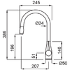 Elleci-Rubinetto-Miscelatore-Cucina-Neva-Inox-Cromata-Cromato-MIKNEVIN