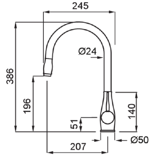 Elleci-Rubinetto-Miscelatore-Cucina-Neva-Inox-Cromata-Cromato-MIKNEVIN