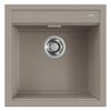 Elleci-Lavello-Incasso-1-vasca-51x51-Best-104-Granitek-Grigio-Tortora-LGB10443