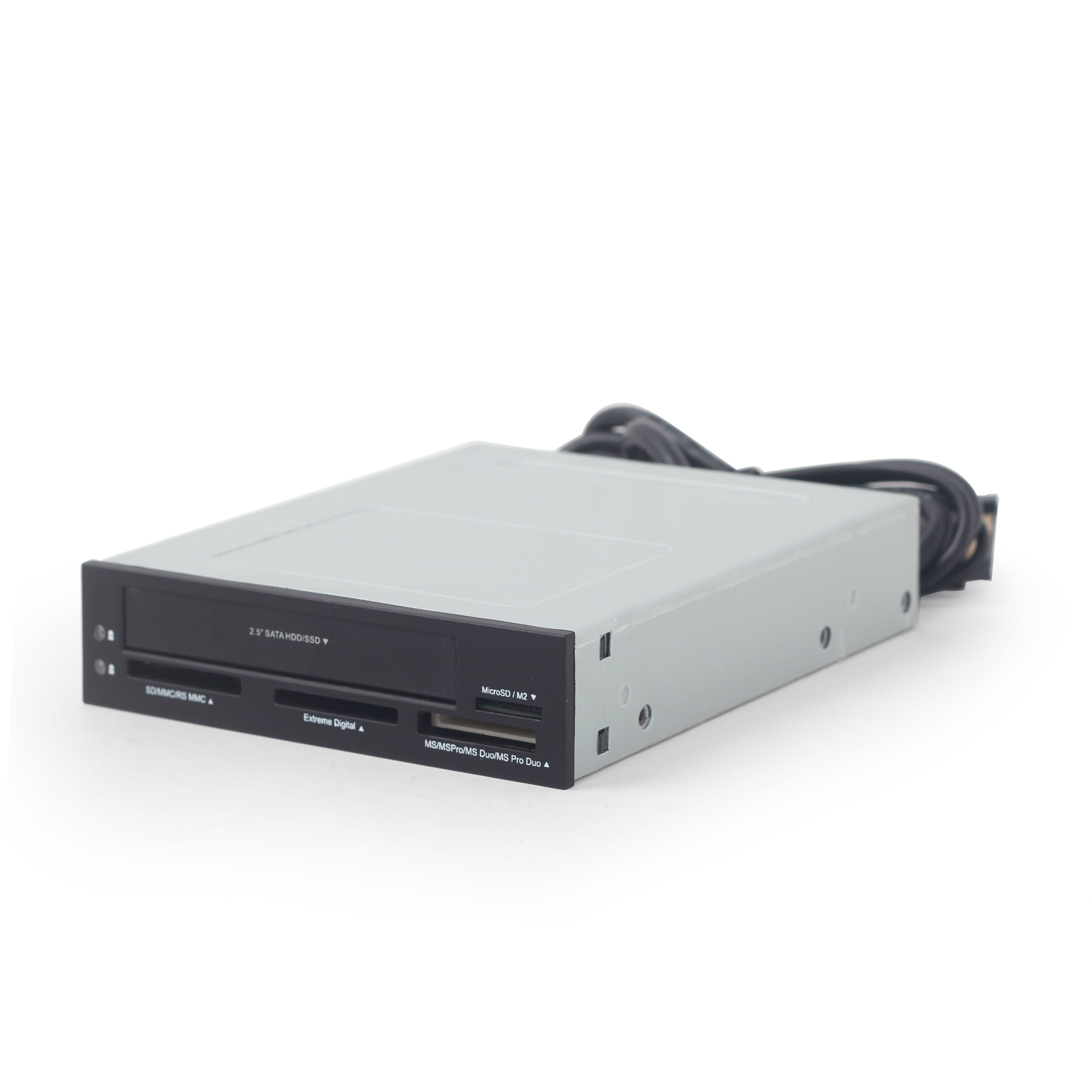 Gembird Lettore/scrittore di schede USB interno Gembird con porta SATA nero FDI2-ALLIN1-03