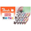 Peach-0F319979-cartuccia-d-inchiostro-10-pz-Nero-Ciano-Magenta-Nero-per-foto-Giallo