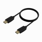 Cavo-Aisens-Displayport-V1.2-CCS-4K-60Hz---DP-M-DP-M---1.0m---Colore-nero