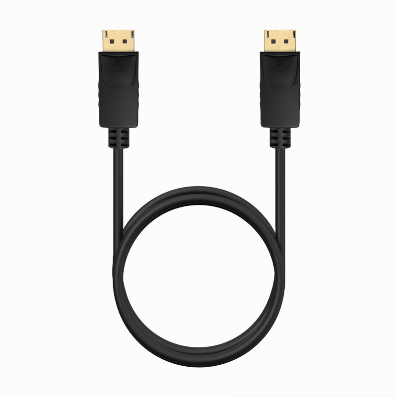 Cavo-Aisens-Displayport-V1.2-CCS-4K-60Hz---DP-M-DP-M---1.0m---Colore-nero