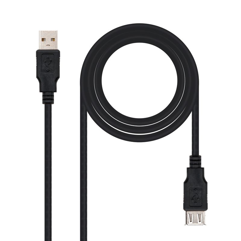 Nanocable-10.01.0203-BK-cavo-USB-18-m-USB-2.0-USB-A-Nero