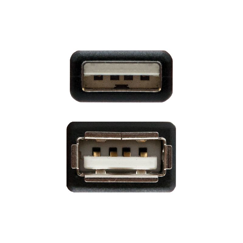 Nanocable-10.01.0203-BK-cavo-USB-18-m-USB-2.0-USB-A-Nero