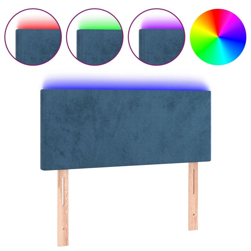 Testiera-a-LED-Blu-Scuro-160x5x118-128-cm-in-Velluto
