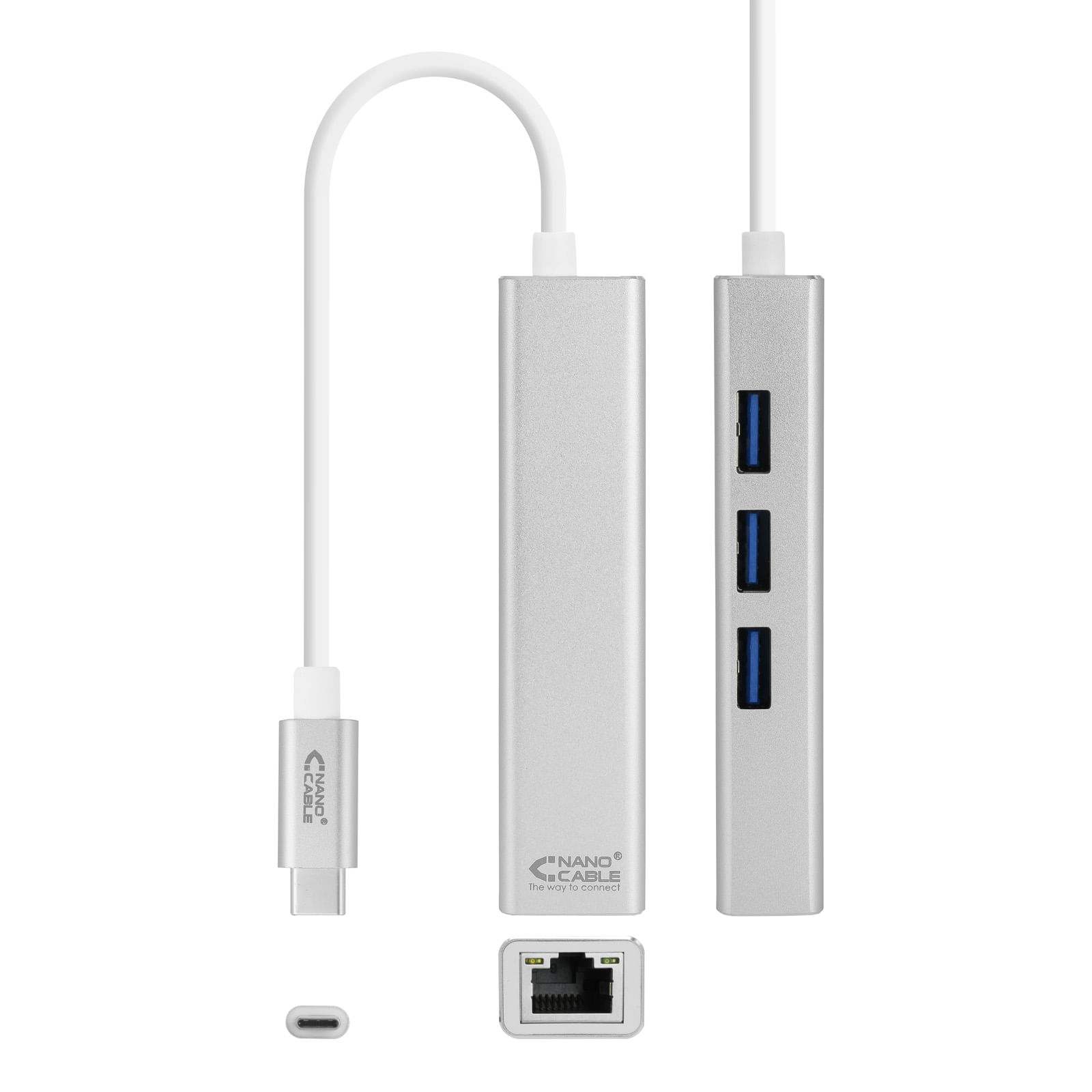 Nanocable 10.03.0404 scheda di rete e adattatore Ethernet 1000 Mbit/s