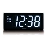 Lenco Radiosveglia Lenco CR-30WH con display LED da 76 cm (3") bianco