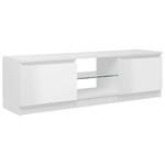 vidaXL-Mobile-Porta-TV-con-Luci-LED-Bianco-Lucido-120x30x355-cm