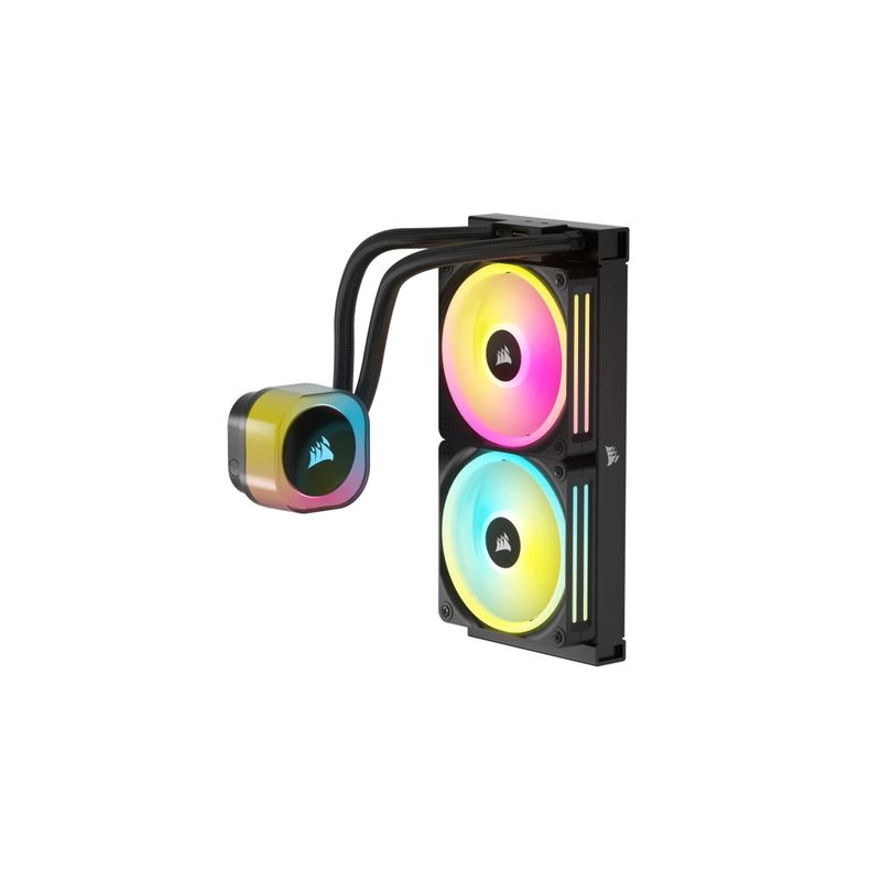 Corsair-H100I-Processore-Kit-di-raffreddamento-a-liquido-12-cm-Nero--Corsair-iCUE-LINK-H100i-240mm-RGB-Liquid-CPU-Cooler