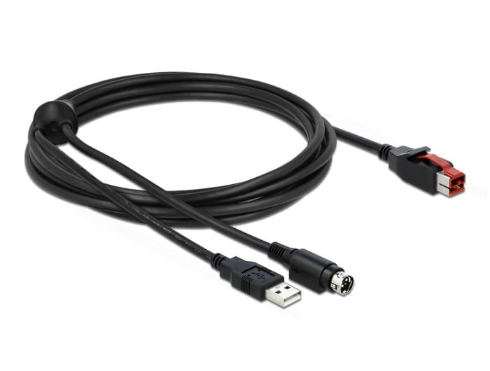 Delock---Cavo-USB-alimentato---USB-PlusPower--24-V---M--a-USB-Mini--Din--M--30m---Black--85942--corrente--85942-