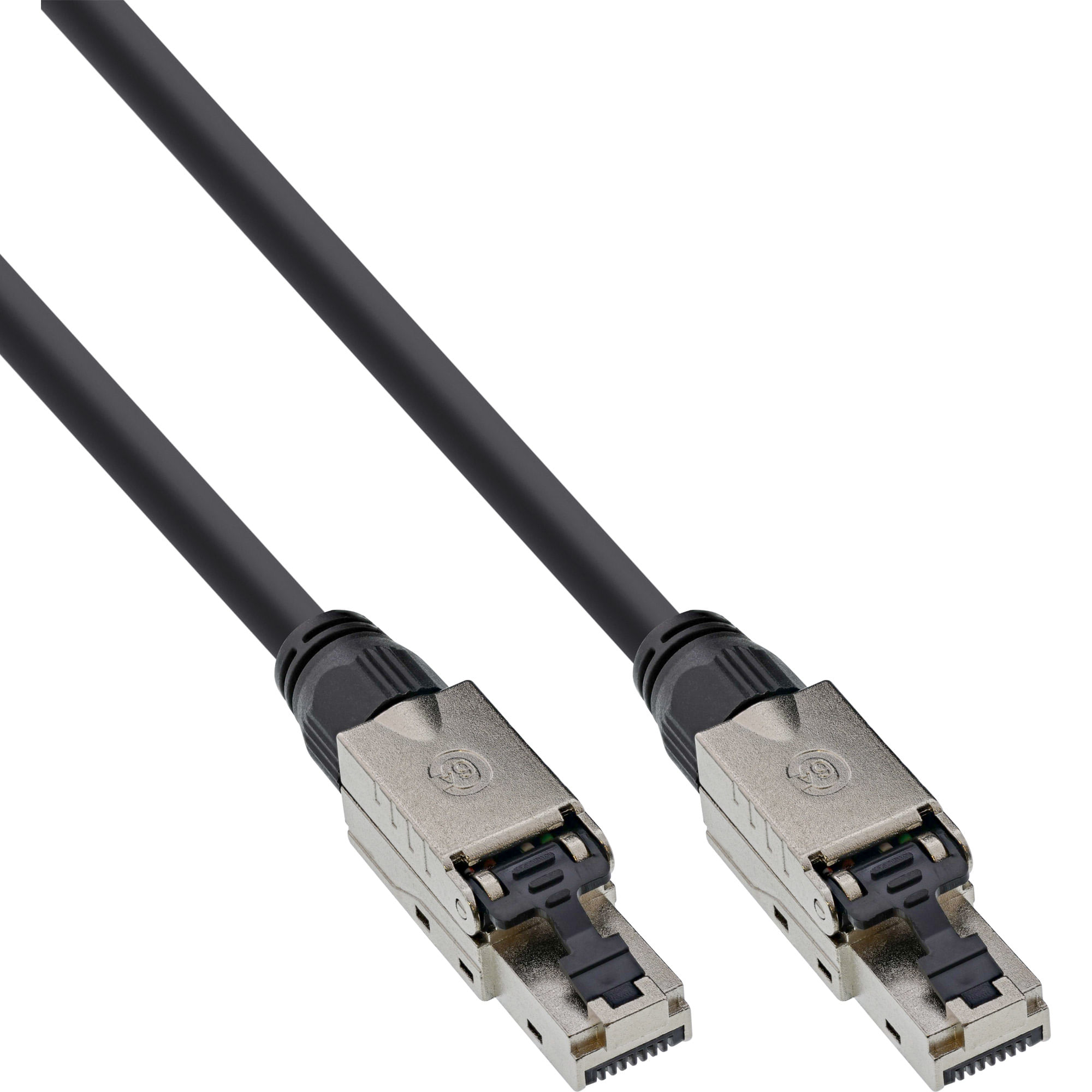 InLine Cavo patch - U-UTP - Cat.6A - senza alogeni - rame AWG23 - nero - 50 m