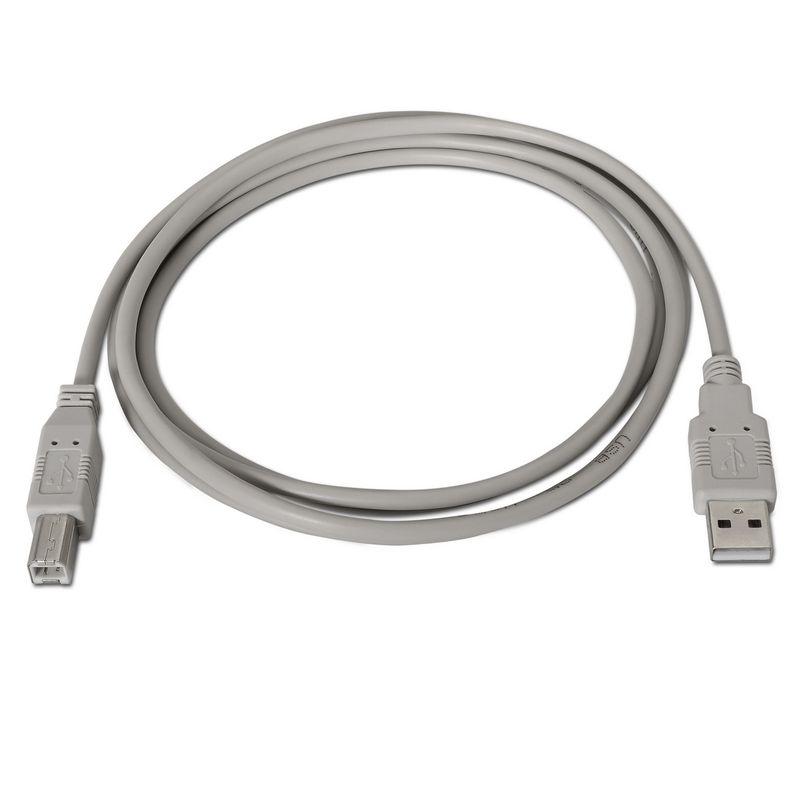 AISENS-A101-0004-cavo-USB-45-m-USB-2.0-USB-A-USB-B-Beige