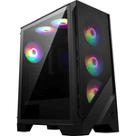MSI MAG FORGE 120A AIRFLOW computer case Midi Tower Nero, Trasparente