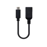 Nanocable USB 3.1, 0.15m cavo USB 0,15 m USB 3.2 Gen 2 (3.1 Gen 2) USB A USB C Nero