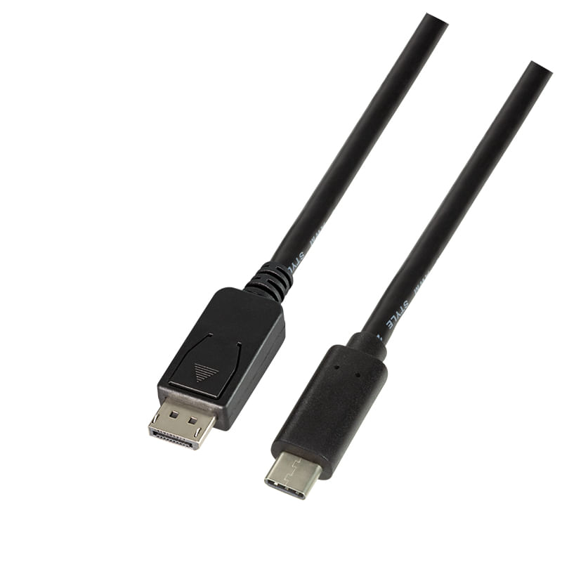 LogiLink-USB-C---DisplayPort-Anschlusskabel-3.0-m-schwarz-USB-C-3.1-Stecker---DisplayPort-1.2-Stecker-AuflA¶sung----1-
