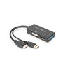HDMI-converter-cablee---HDMI---DP-DVI-VGA-M-F-F-F---0--2m---3-in-1-Multi-Media---Black---Gold