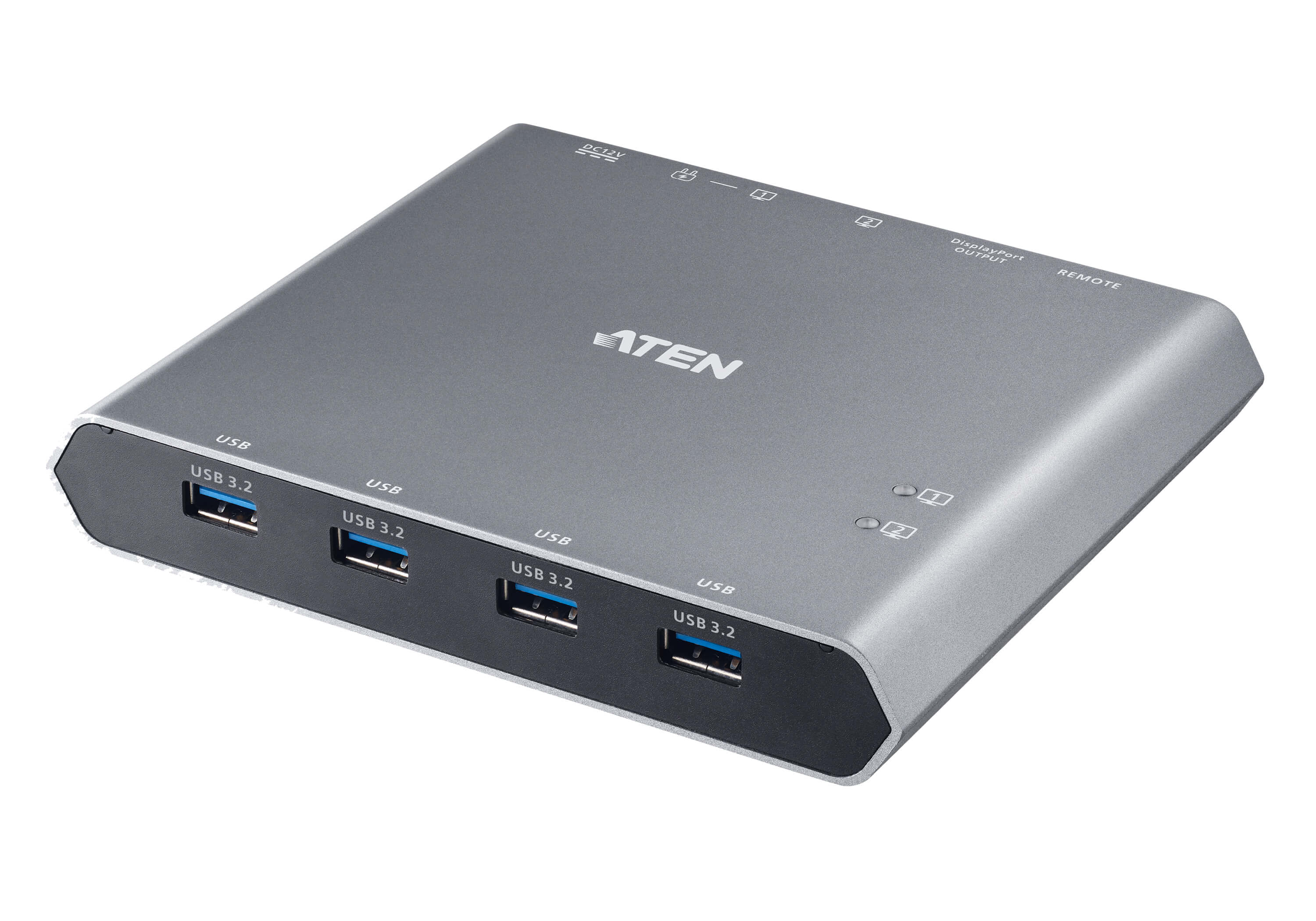 ATEN Interruttore Dock KVM a 2 porte 4K DisplayPort USB-C con passaggio di alimentazione