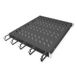 Digitus Ripiano per Armadi Rack 19'' con Gestione Cavi per Armadi 800mm Colore Nero
