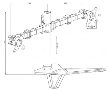 iiyama-DS1002D-B1-supporto-da-tavolo-per-Tv-a-schermo-piatto-762-cm--30---Nero-Scrivania