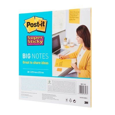 Post-itAÆA¢a¬A¡AaAA®-Jumbo-Sticky-Notes-Post-it-Big-Notes-279-cm-GB-Giallo